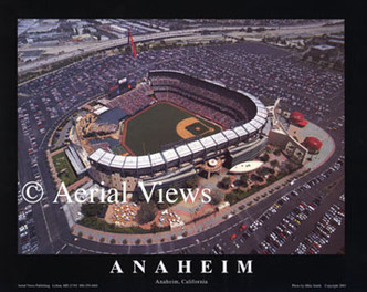 Angel Stadium Aerial Poster