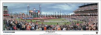 "2010 World Series" San Francisco Giants Panoramic Framed Poster