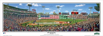 "100th Opening Day" Fenway Park Panoramic Framed Poster