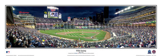 "Fifth Inning" Minnesota Twins at Target Field Panoramic Framed Poster