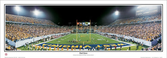 "End Zone" WVU Mountaineers Panoramic Poster