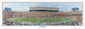 "45 Yard Line" LSU Tigers Panoramic Poster