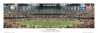 "The Homecoming" New Orleans Saints Panoramic Poster
