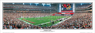 "Inaugural Game" Arizona Cardinals Panoramic Poster
