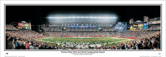 "Banner Night" Gillette Stadium Panoramic Poster