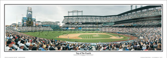 "Top of the Fourth" Colorado Rockies Panoramic Framed Poster
