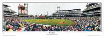 "First Pitch" Philadelphia Phillies Panoramic Framed Poster