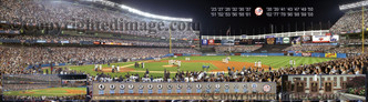 "Last Night" New York Yankees at Yankee Stadium Panoramic Framed Poster