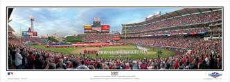 Los Angeles Angels at Angel Stadium Panoramic Framed Poster