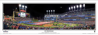 "2016 World Series" Progressive Field Panoramic Framed Poster