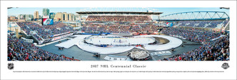 2017 NHL Centennial Classic Panoramic Poster - Toronto Maple Leafs vs Detroit Red Wings