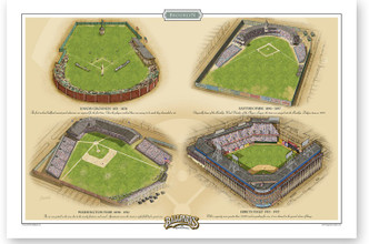 Brooklyn Ballparks Print
