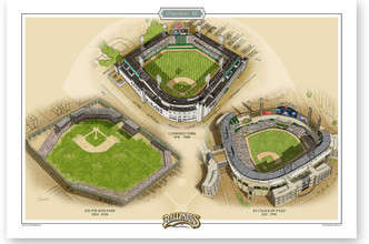 Chicago White Sox Ballparks Print
