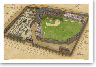 Hilltop Park - New York Highlanders  Print