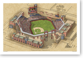 Citizens Bank Park - Philadelphia Phillies  Print