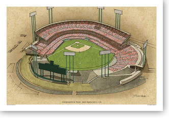 Candlestick Park (early) - San Francisco Giants  Print