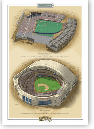 Toronto Blue Jays Ballparks Print
