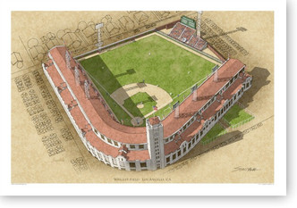 LA Wrigley Field - Los Angeles Angels Print