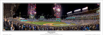 Chicago Cubs "Ring Ceremony" Wrigley Field Panoramic Framed Poster