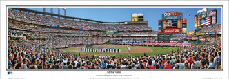 Citi Field "All-Star Game" Panoramic Framed Poster