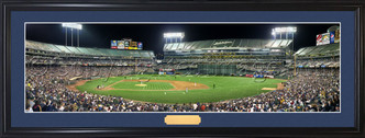 Oakland Athletics at the Oakland Coliseum Panoramic Poster