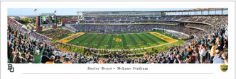 Baylor Bears "50 Yard Line" at McLane Stadium Panoramic Poster