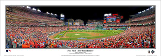2019 World Series "First Pitch" Nationals Park Panoramic Poster