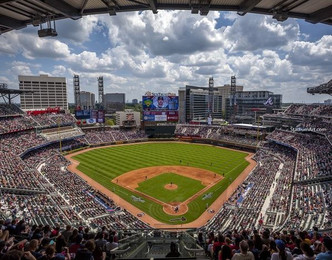 Atlanta Braves at SunTrust Park Upper Deck Print