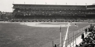 Pittsburgh Pirates at Forbes Field Foul Line Print