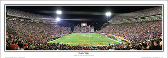 Clemson Tigers "Death Valley" Memorial Stadium Panoramic Poster
