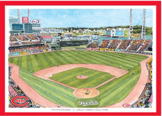 Great American Ball Park - Cincinnati Reds  Art Print