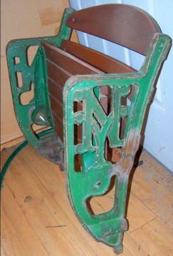 Polo Grounds Double "NY" Figural Seat - New York Giants