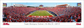Ole Miss Rebels "End Zone" at Vaught-Hemingway Stadium Panoramic Poster