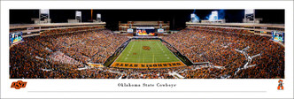 Oklahoma State Cowboys "EndZone" at Boone Pickens Stadium Panoramic Poster