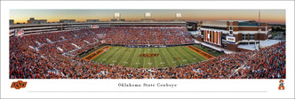 Oklahoma State Cowboys at Boone Pickens Stadium Panoramic Poster