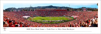 2022 Rose Bowl "Touchdown" Ohio State vs Utah Panoramic Poster
