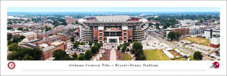 Alabama Crimson Tide "Exterior" at Bryant-Denny Stadium Panoramic Poster