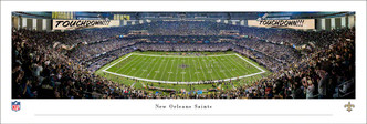 New Orleans Saints at the Superdome Panoramic Poster