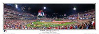 2022 World Series Philadelphia Phillies at Citizens Bank Park Panoramic Framed Poster