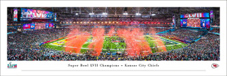 Super Bowl LVII Champions - Kansas City Chiefs Panoramic Poster