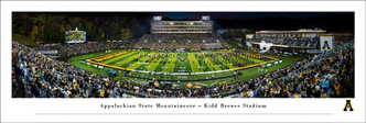 Appalachian State "Run Out" at Kidd Brewer Stadium Panoramic Poster