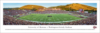 Montana Grizzlies at Washington-Grizzly Stadium Panoramic Poster