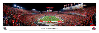 Ohio State Buckeyes "End Zone" at Ohio Stadium Panoramic Poster