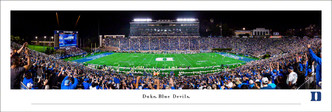 Duke Blue Devils vs Notre Dame Fighting Irish at Wallace Wade Stadium Panoramic Poster