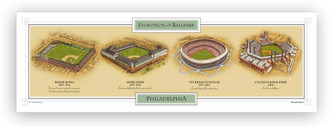Philadelphia Phillies - Evolution of the Ballpark Print