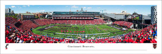 Cincinnati Bearcats "50 Yard Line" at Nippert Stadium Panoramic Poster