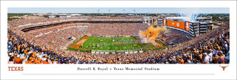 Texas Longhorns "First SEC Game" at Royal Memorial Stadium Panoramic Poster