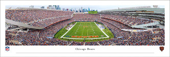 Chicago Bears at Soldier Field Panoramic Poster