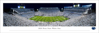 Penn State Nittany Lions "2024 White Out" at Beaver Stadium Panoramic Poster
