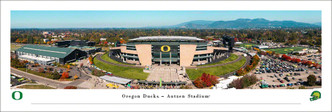 Oregon Ducks "Exterior" at Autzen Stadium Panoramic Poster